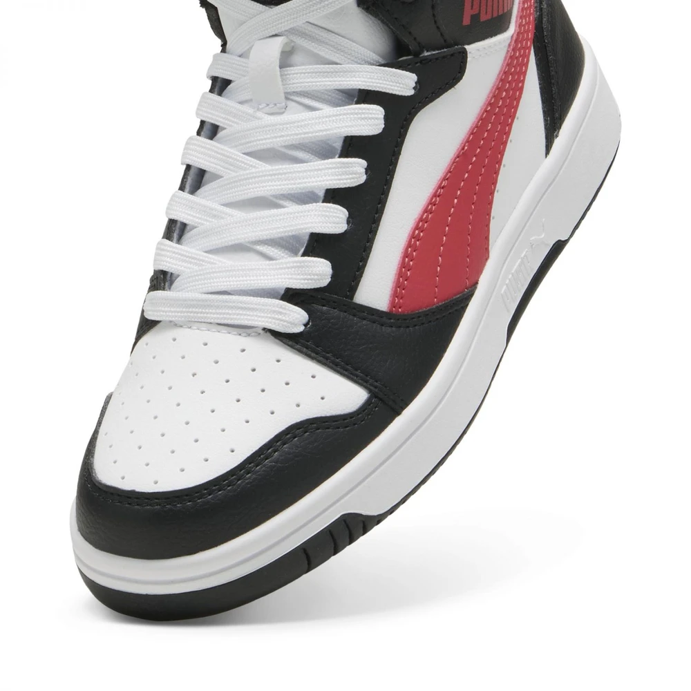 Puma Avalynė Paaugliams Rebound V6 Mid Jr Baltas Juodas Raudona 393831 16