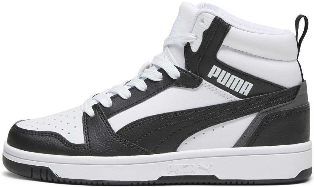 Puma Avalynė Paaugliams Rebound V6 Mid Jr Baltas Baltas Juodas 393831 01