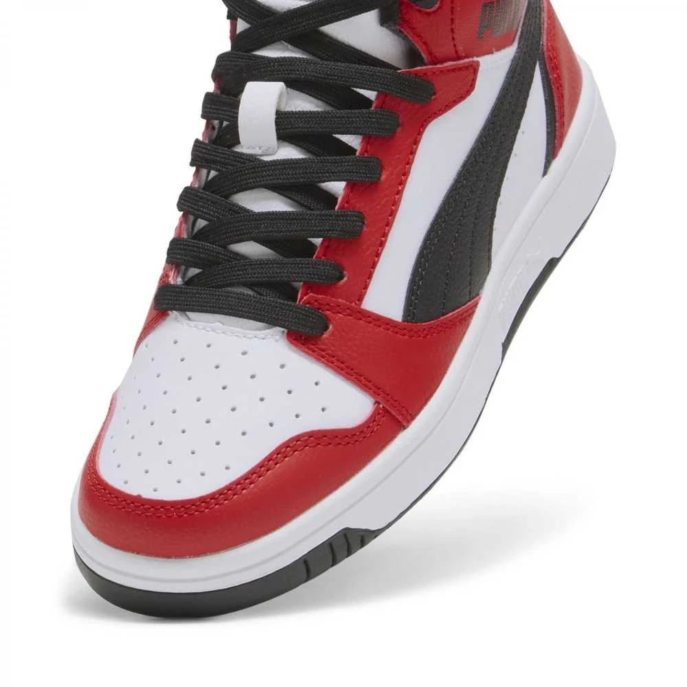 Puma Avalynė Paaugliams Rebound V6 Mid Jr Baltas Raudona Juodas 393831 03