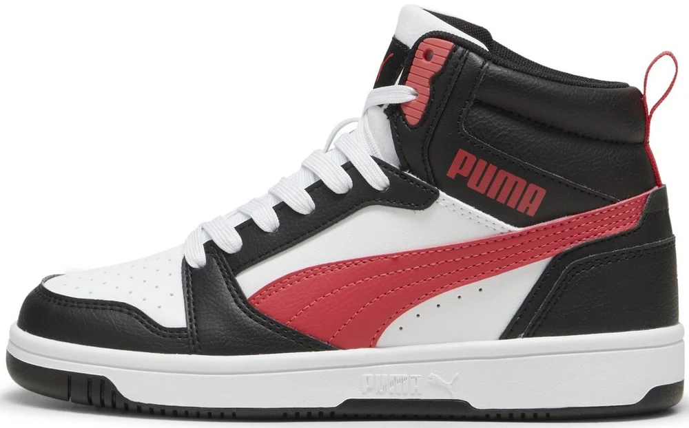 Puma Avalynė Paaugliams Rebound V6 Mid Jr Baltas Juodas Raudona 393831 16