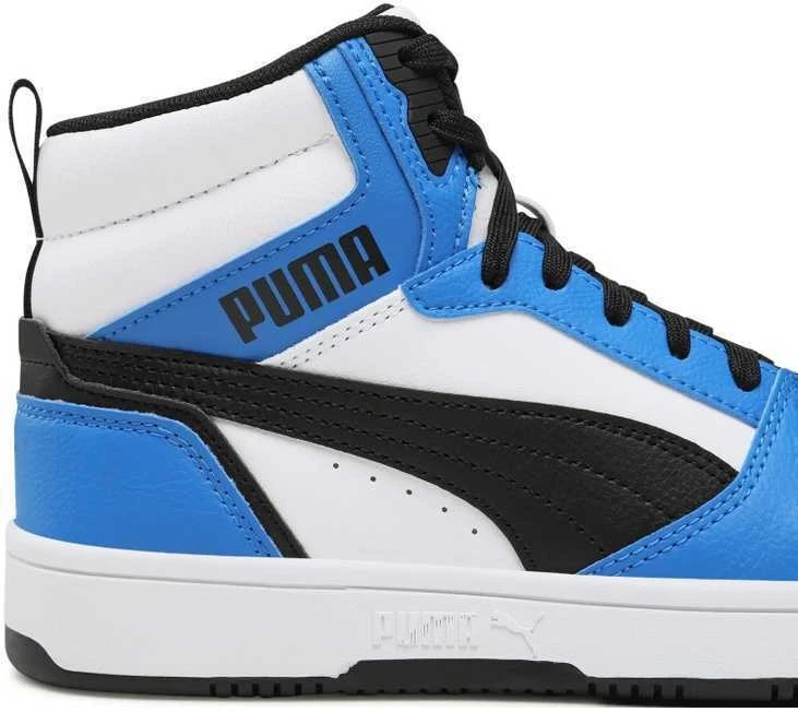 Puma Avalynė Paaugliams Rebound V6 Mid Jr Baltas Mėlyna Juodas 393831 06