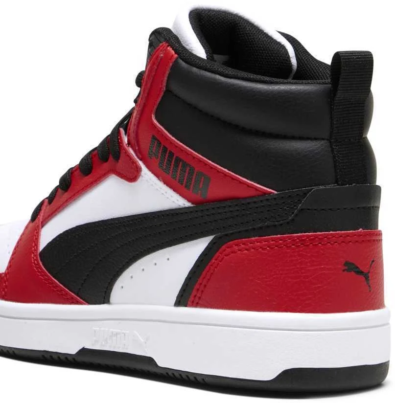 Puma Avalynė Paaugliams Rebound V6 Mid Jr Baltas Raudona Juodas 393831 03