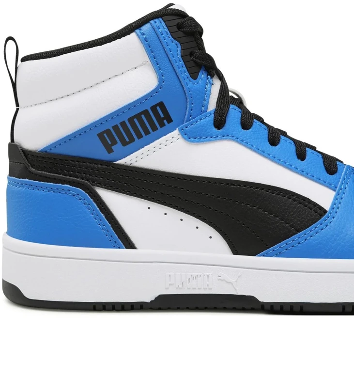 Puma Avalynė Paaugliams Rebound V6 Mid Jr Baltas Mėlyna Juodas 393831 06