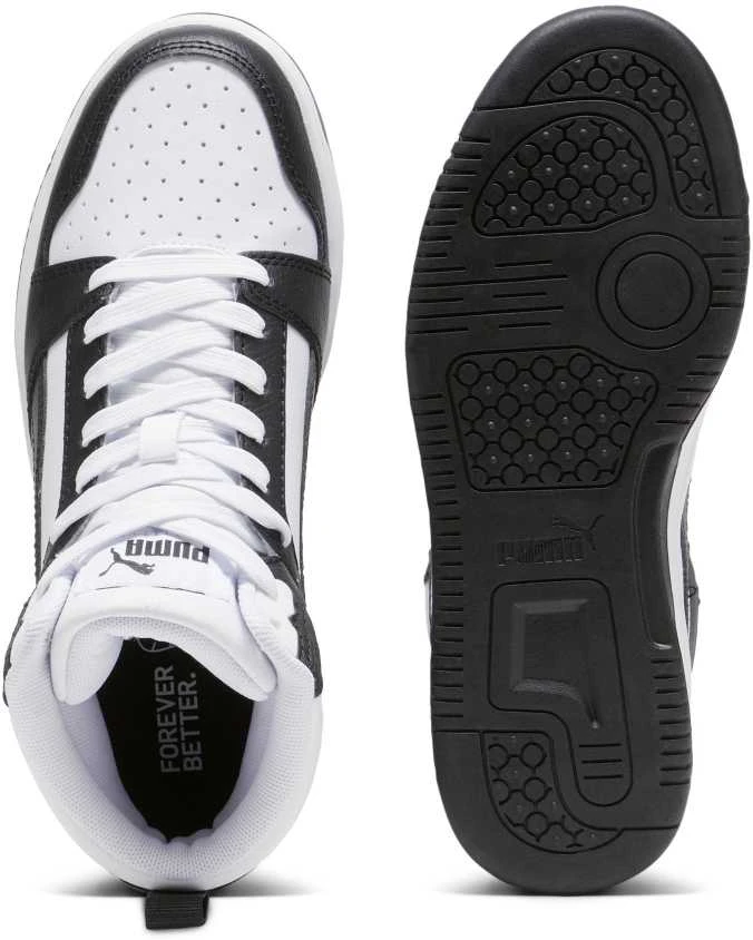 Puma Avalynė Paaugliams Rebound V6 Mid Jr Baltas Baltas Juodas 393831 01