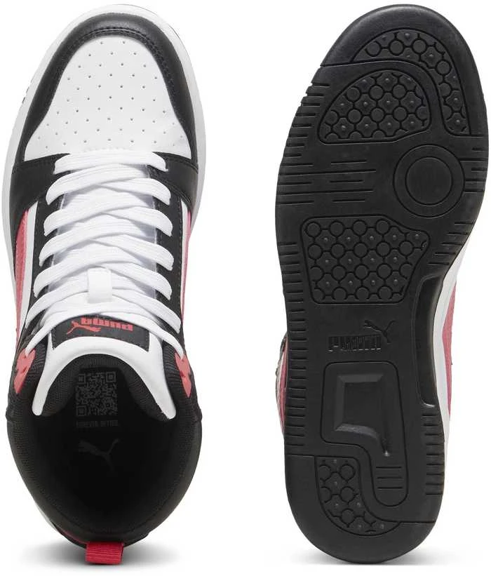 Puma Avalynė Paaugliams Rebound V6 Mid Jr Baltas Juodas Raudona 393831 16