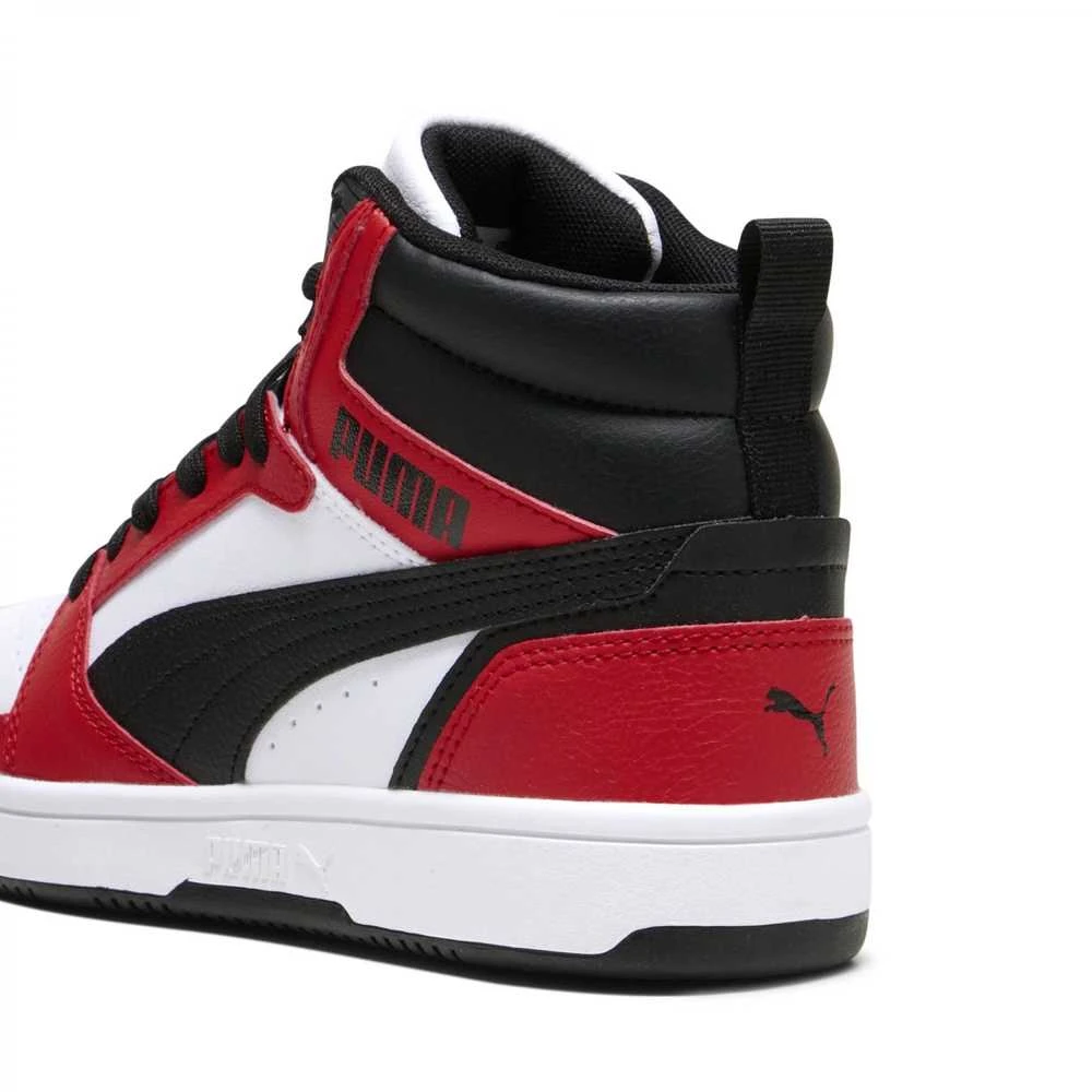 Puma Avalynė Paaugliams Rebound V6 Mid Jr Baltas Raudona Juodas 393831 03