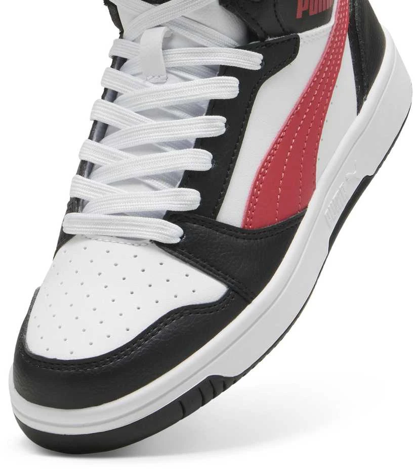 Puma Avalynė Paaugliams Rebound V6 Mid Jr Baltas Juodas Raudona 393831 16