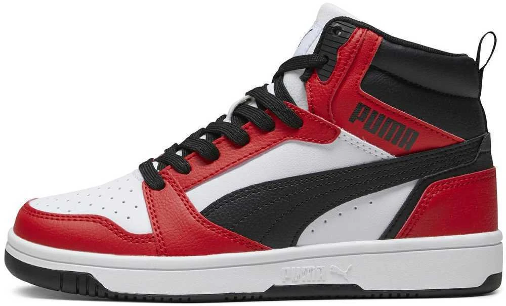 Puma Avalynė Paaugliams Rebound V6 Mid Jr Baltas Raudona Juodas 393831 03