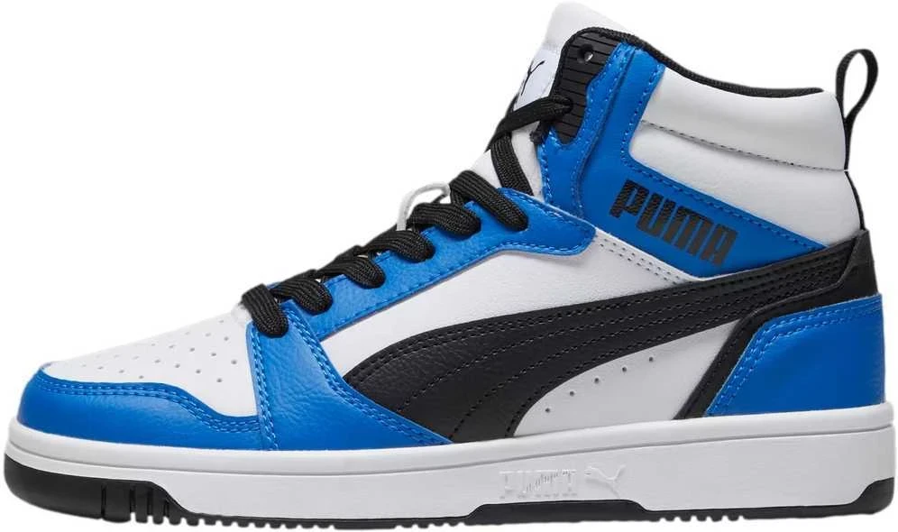 Puma Avalynė Paaugliams Rebound V6 Mid Jr Baltas Mėlyna Juodas 393831 06