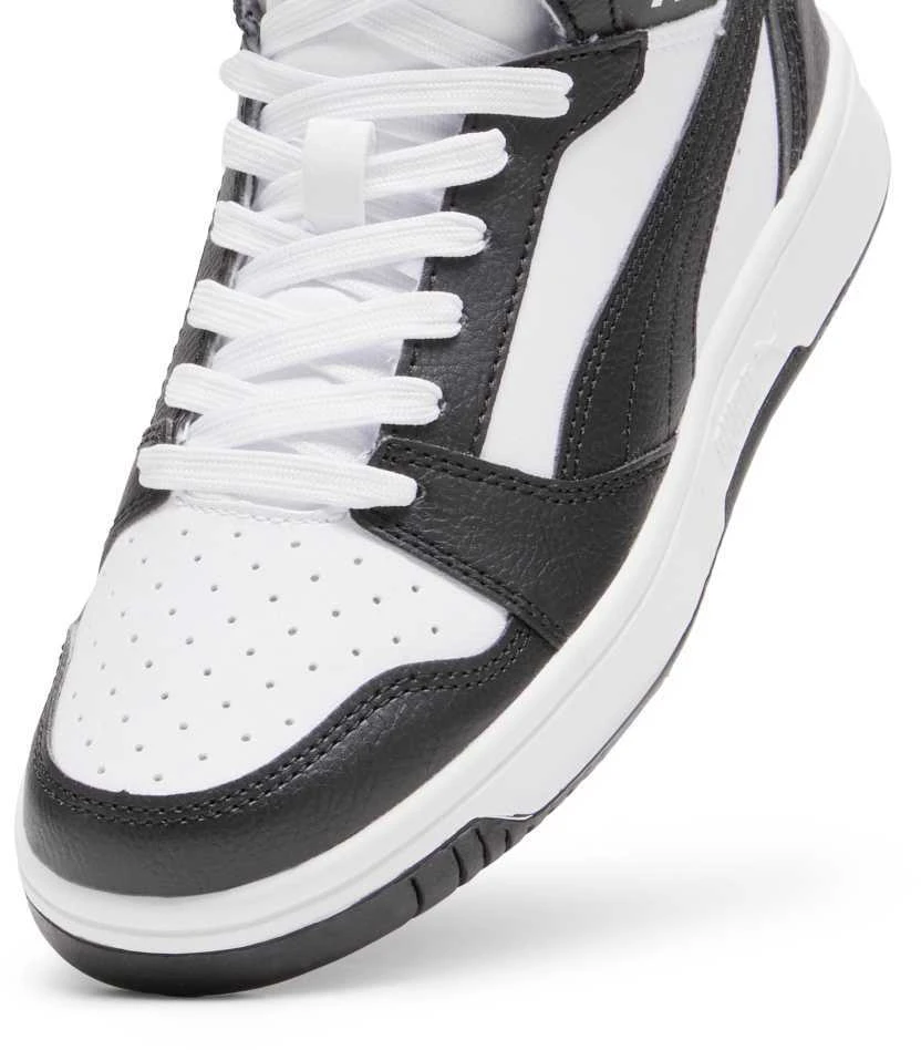 Puma Avalynė Paaugliams Rebound V6 Mid Jr Baltas Baltas Juodas 393831 01