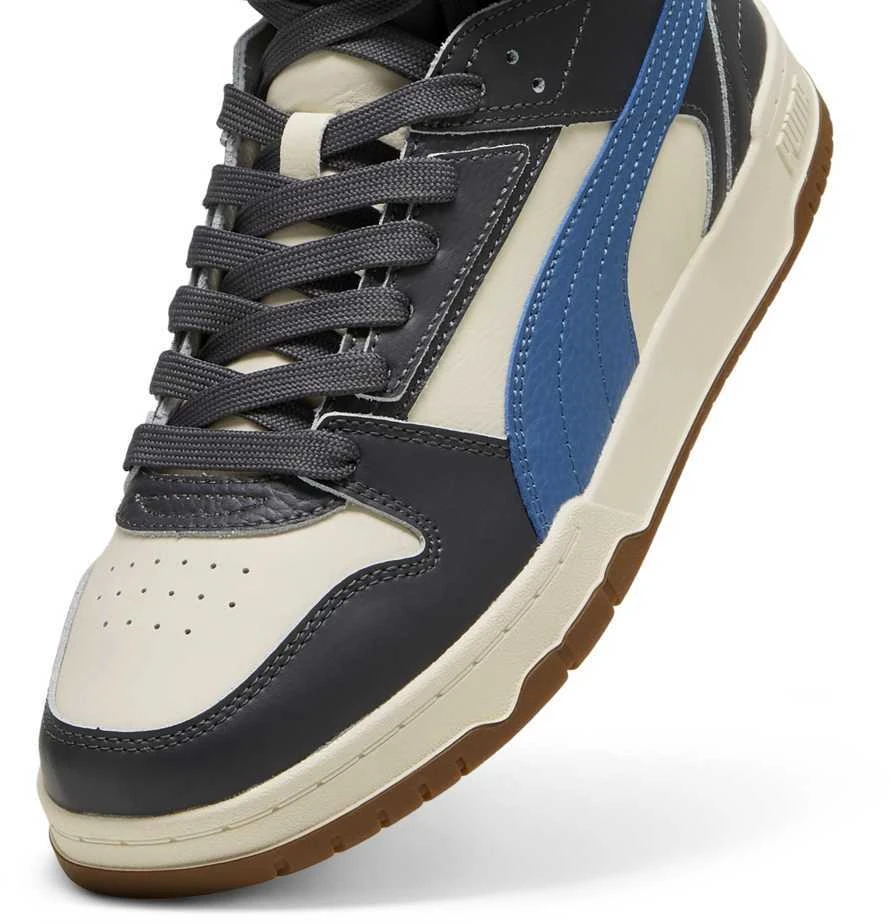 Puma Avalynė Paaugliams Rebound V6 Mid Wtr Juodas Baltas 394685 01