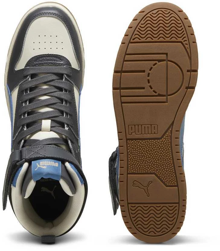 Puma Avalynė Paaugliams Rebound V6 Mid Wtr Juodas Baltas 394685 01