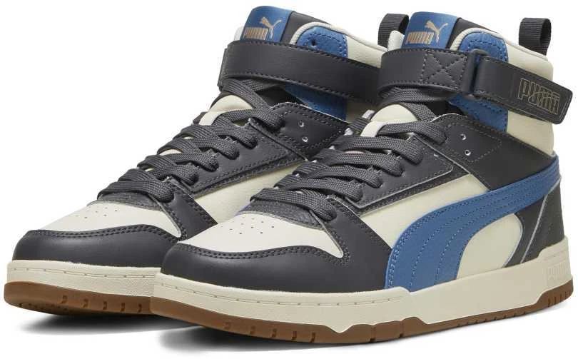 Puma Avalynė Paaugliams Rebound V6 Mid Wtr Juodas Baltas 394685 01