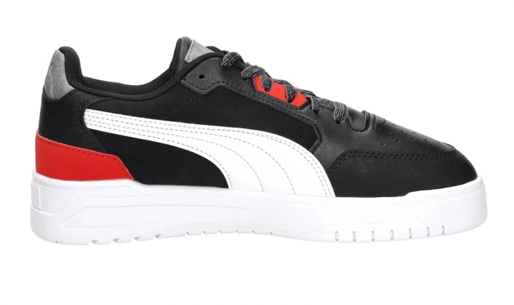 Puma Avalynė Paaugliams Shuffle Downtown Lo Mid Juodas Baltas Raudona 405034 01