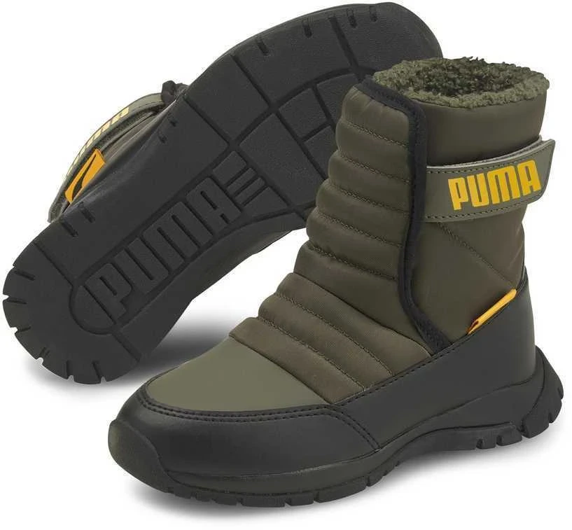 Puma Avalynė Vaikams Nieve Boot Žalias 380745 02