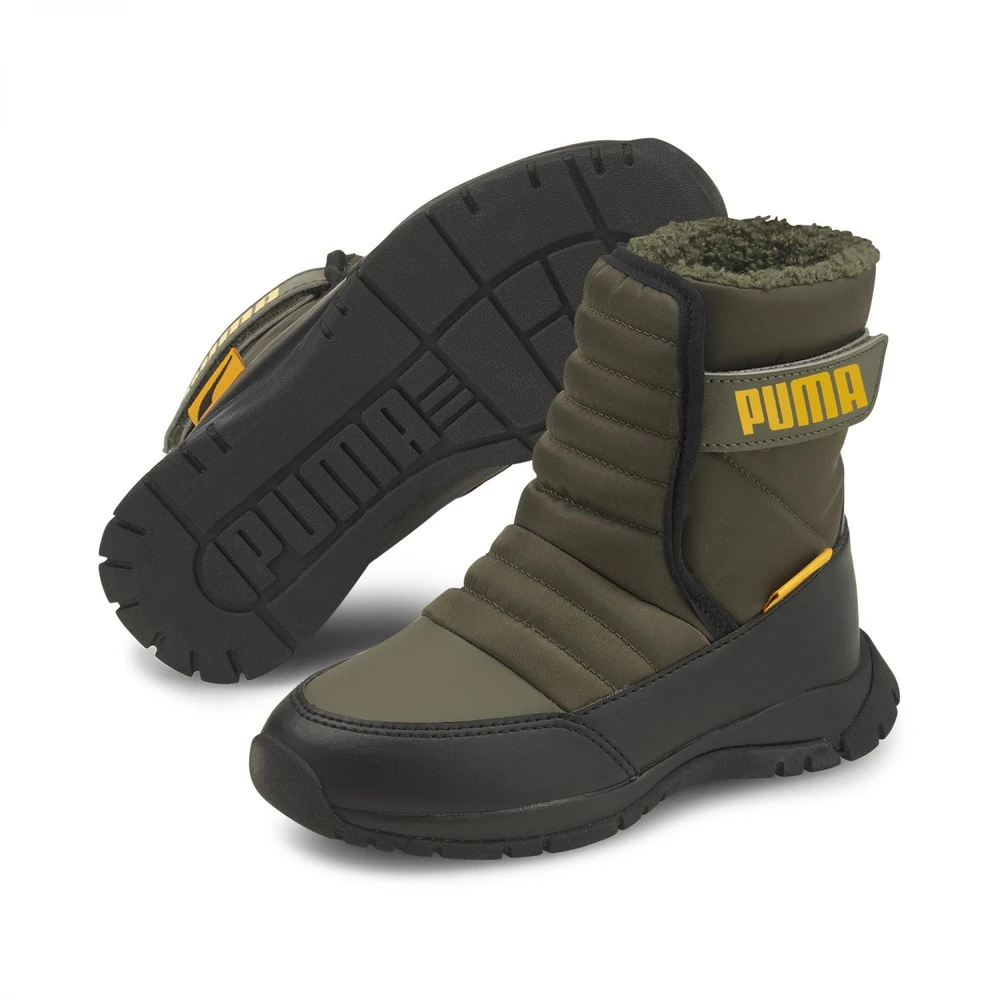 Puma Avalynė Vaikams Nieve Boot Žalias 380745 02