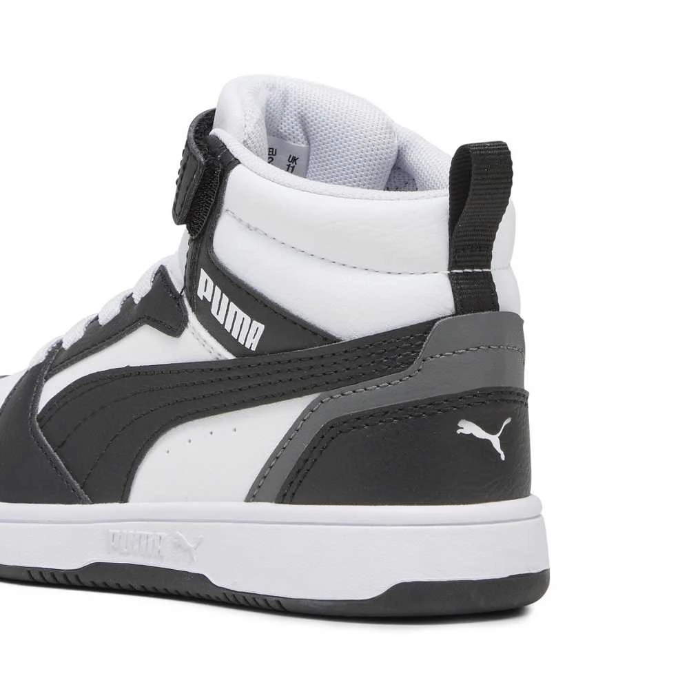 Puma Avalynė Vaikams Rebound V6 Mid Jr Baltas Juodas 393832 01