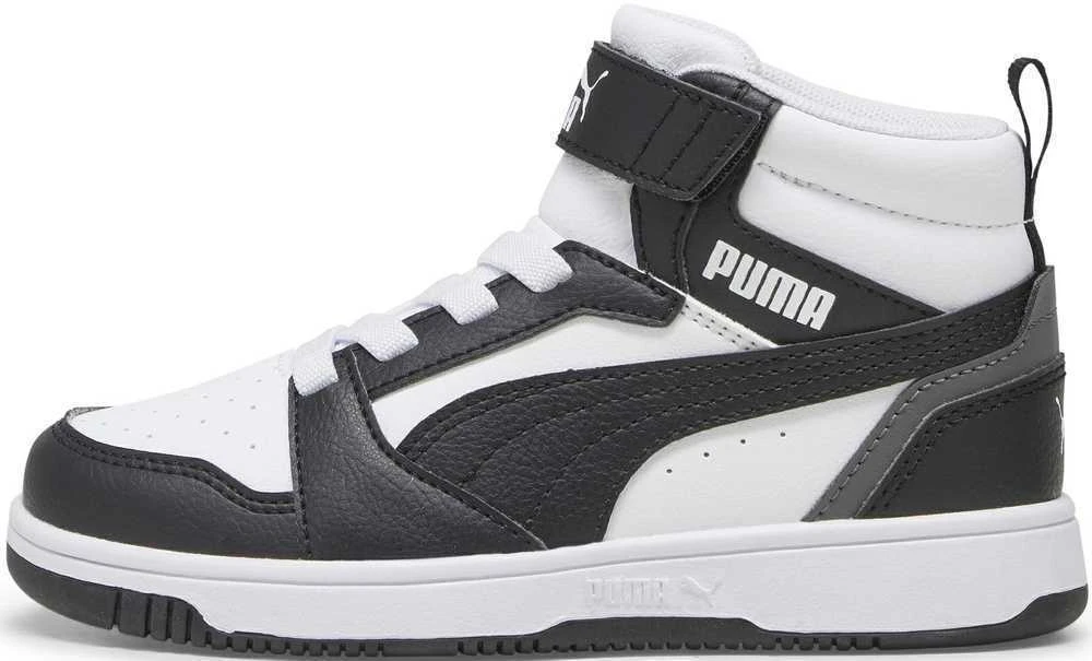 Puma Avalynė Vaikams Rebound V6 Mid Jr Baltas Juodas 393832 01