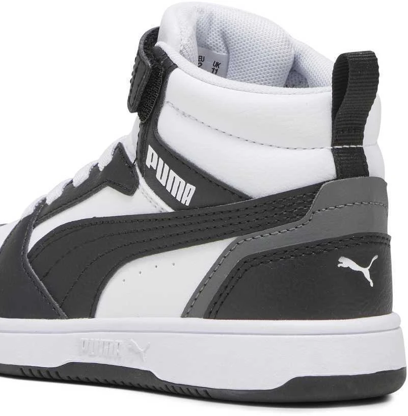 Puma Avalynė Vaikams Rebound V6 Mid Jr Baltas Juodas 393832 01