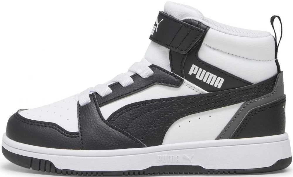 Puma Avalynė Vaikams Rebound V6 Mid Jr Baltas Juodas 393832 01
