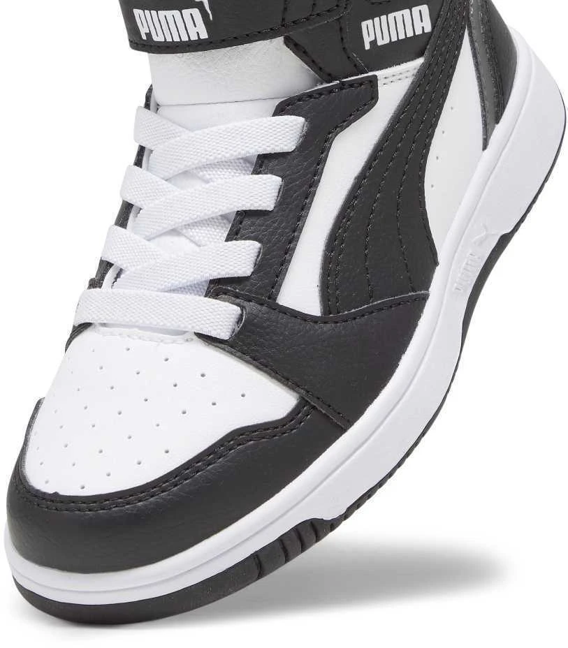Puma Avalynė Vaikams Rebound V6 Mid Jr Baltas Juodas 393832 01