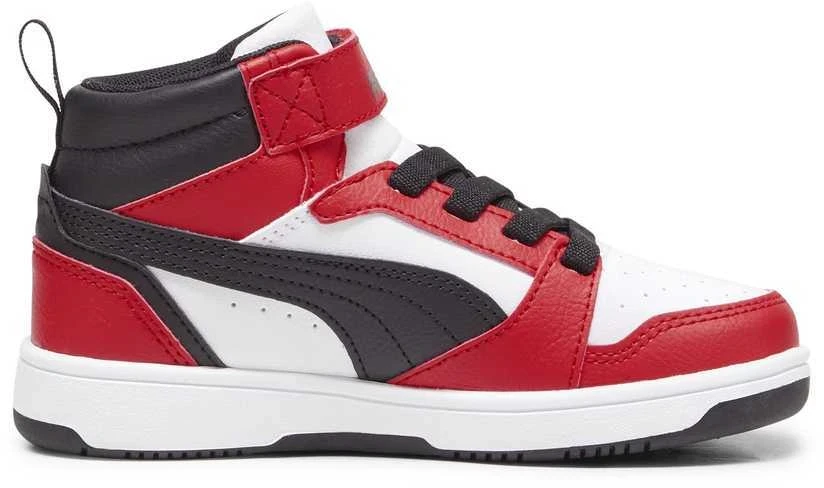 Puma Avalynė Vaikams Rebound V6 Mid Jr Baltas Juodas Raudona 393832 03