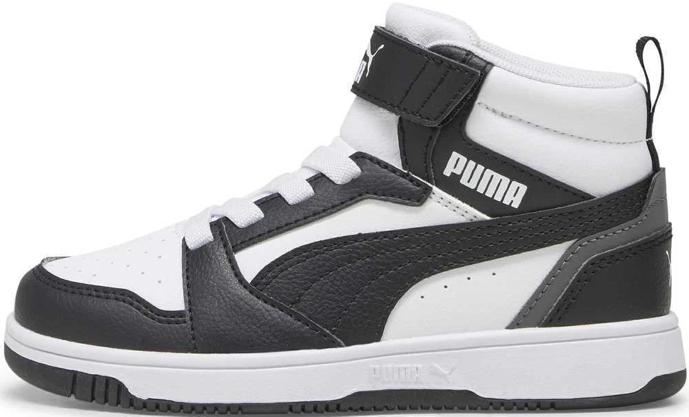 Puma Avalynė Vaikams Rebound V6 Mid Jr Baltas Juodas 393832 01