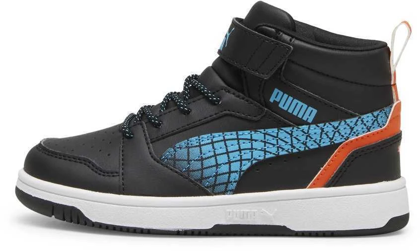 Puma Avalynė Vaikams Rebound V6 Mid Jr Juodas Mėlyna Baltas 397946 02