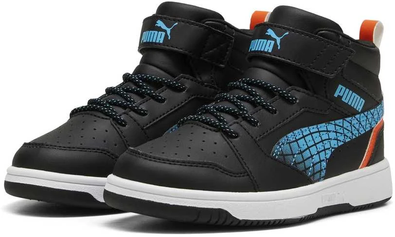 Puma Avalynė Vaikams Rebound V6 Mid Jr Juodas Mėlyna Baltas 397946 02