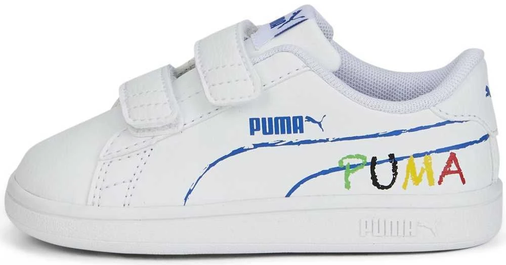 Puma Avalynė Vaikams Smash v2 Home School Baltas 386201 02