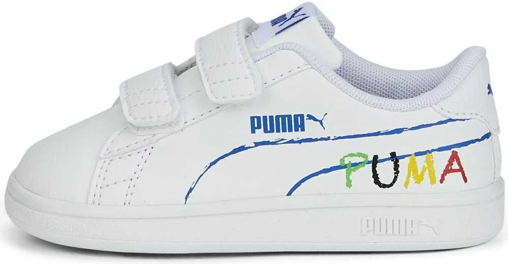 Puma Avalynė Vaikams Smash v2 Home School Baltas 386201 02