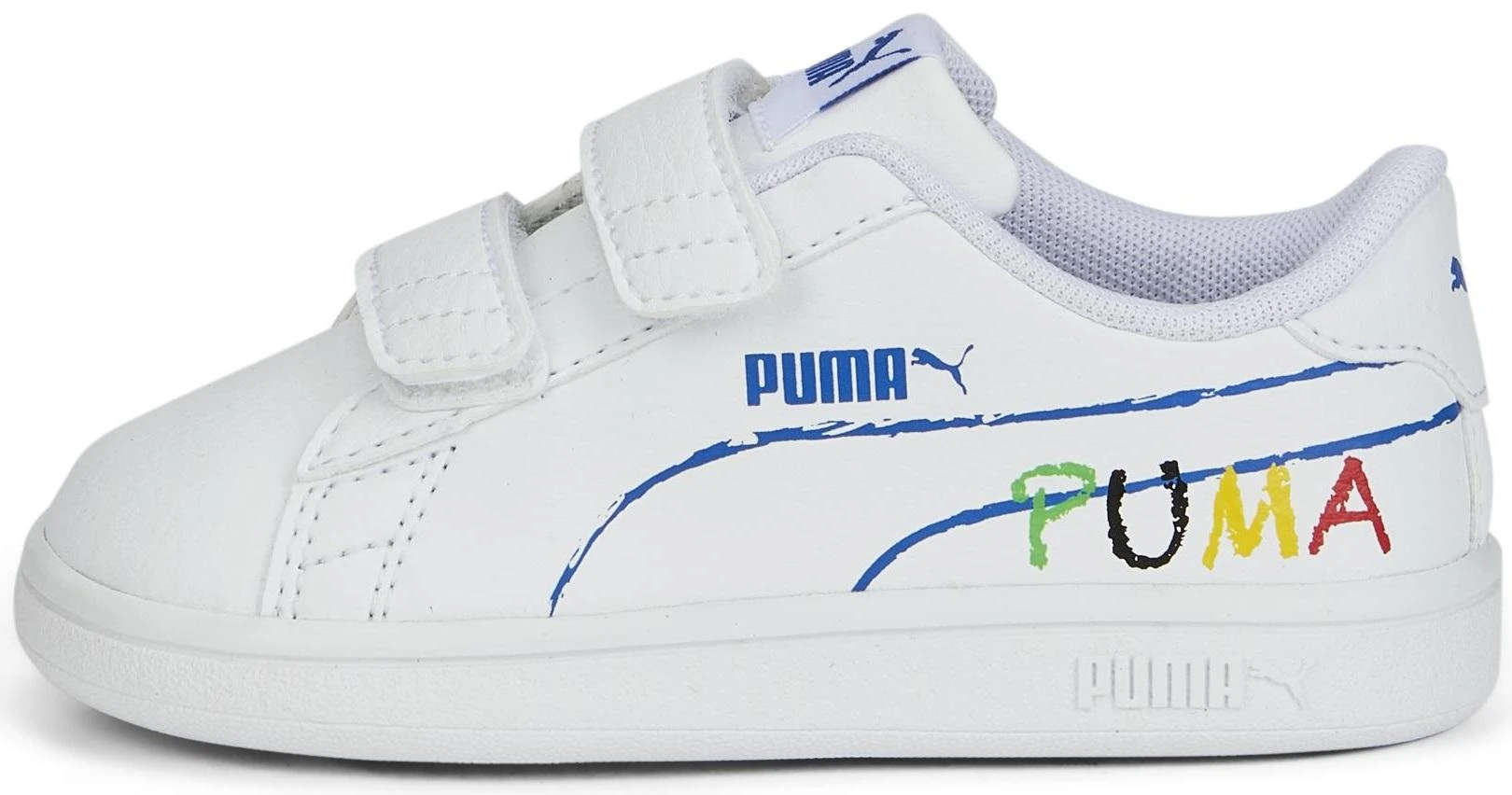 Puma Avalynė Vaikams Smash v2 Home School Baltas 386201 02