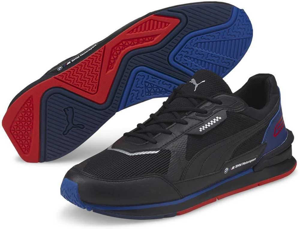 Puma Avalynė Vyrams Bmw Mms Low Racer Juodas Mėlyna 307106 01