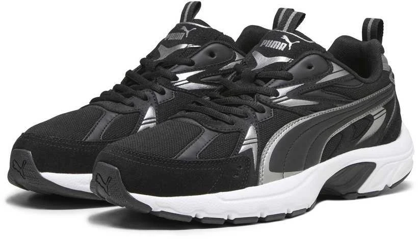Puma Avalynė Vyrams Milenio Tech Suede Juodas Baltas Sidabrinis 393489 01