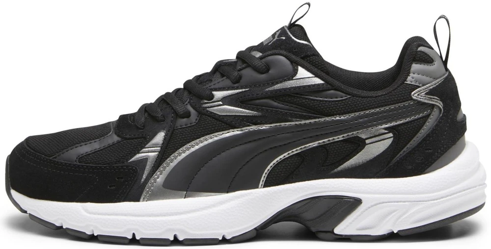 Puma Avalynė Vyrams Milenio Tech Suede Juodas Baltas Sidabrinis 393489 01