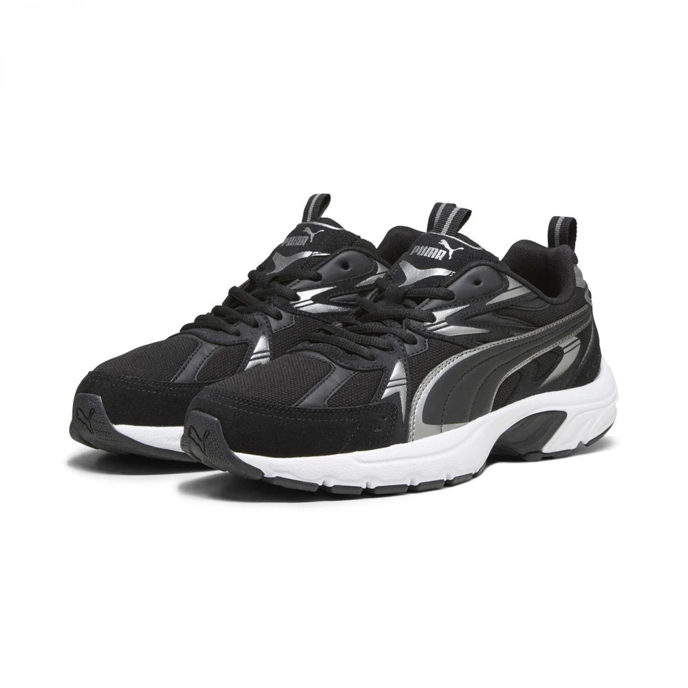 Puma Avalynė Vyrams Milenio Tech Suede Juodas Baltas Sidabrinis 393489 01