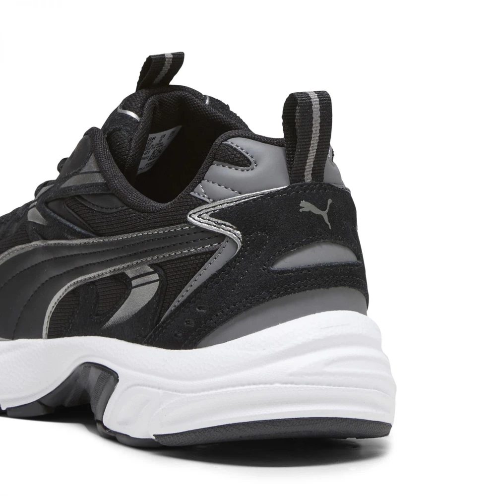 Puma Avalynė Vyrams Milenio Tech Suede Juodas Baltas Sidabrinis 393489 01