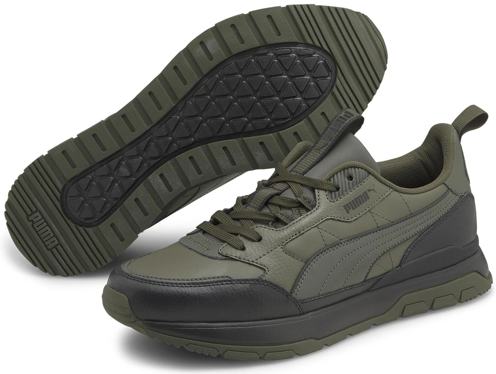 Puma Avalynė Vyrams R78 Trek Lth Forest Night Juodas Žalias 383202 03