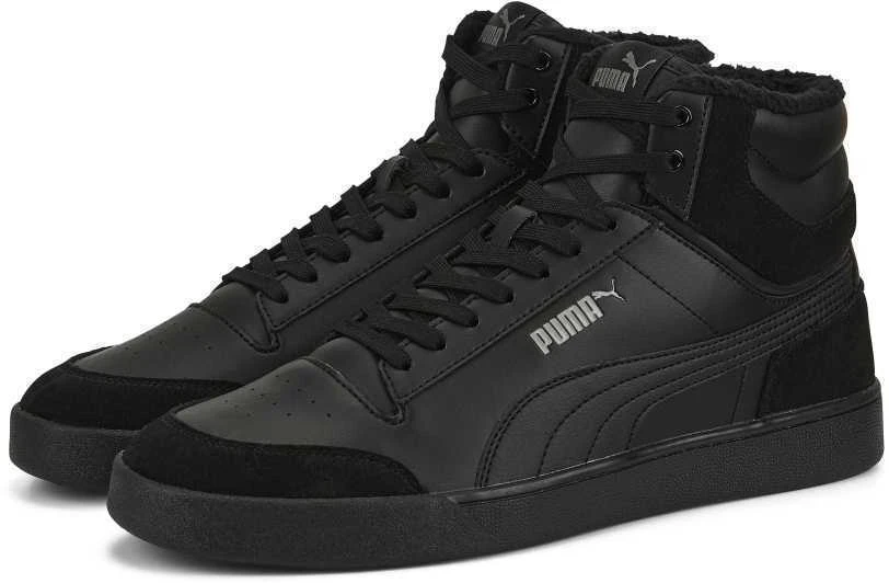 Puma Avalynė Vyrams Shuffle Mid Fur Flat Juodas 387609 01