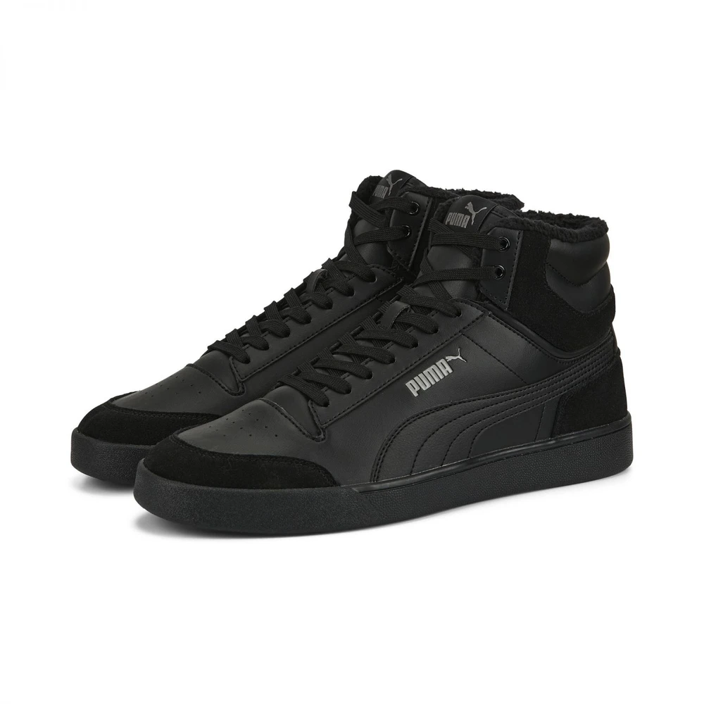 Puma Avalynė Vyrams Shuffle Mid Fur Flat Juodas 387609 01