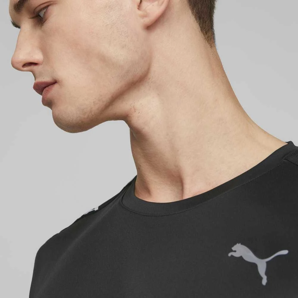 Puma Bėgimo Marškinėliai Vyrams Fit Taped Tee Juodas 523190 01