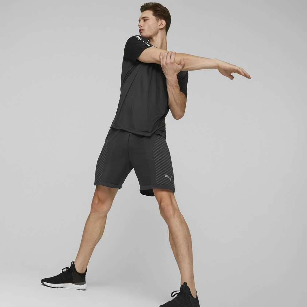 Puma Bėgimo Marškinėliai Vyrams Fit Taped Tee Juodas 523190 01