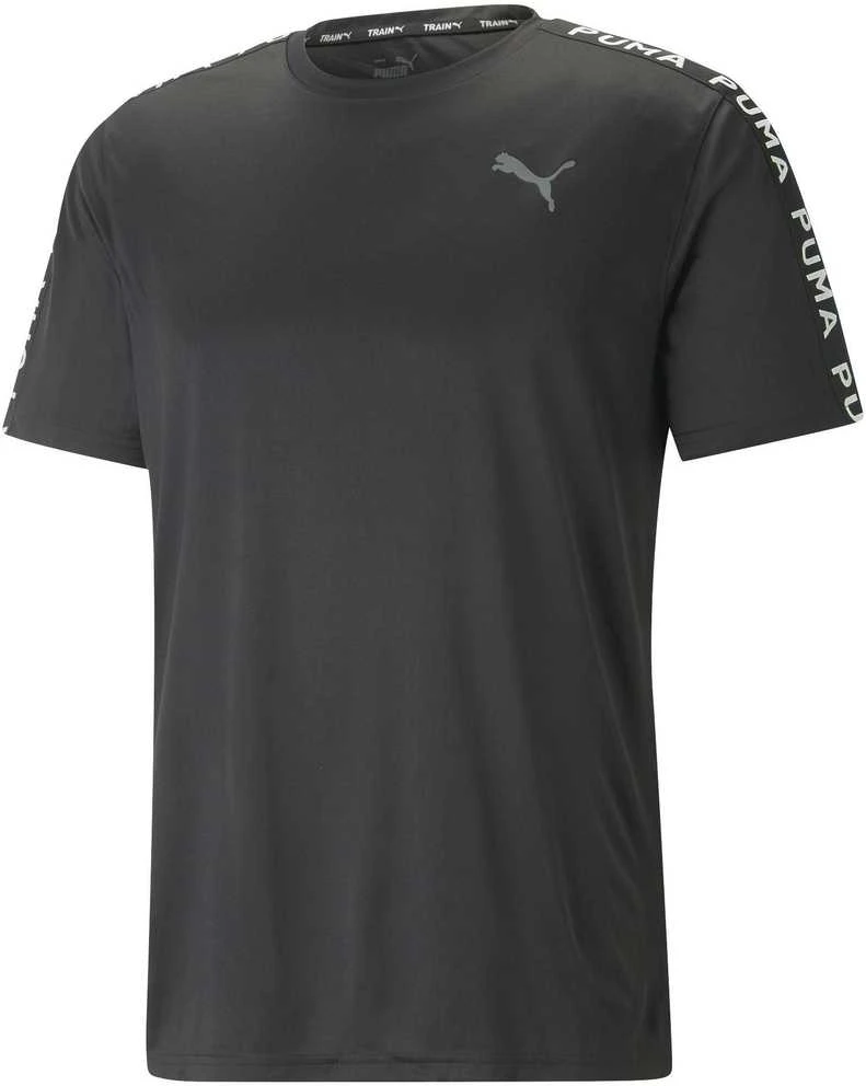 Puma Bėgimo Marškinėliai Vyrams Fit Taped Tee Juodas 523190 01