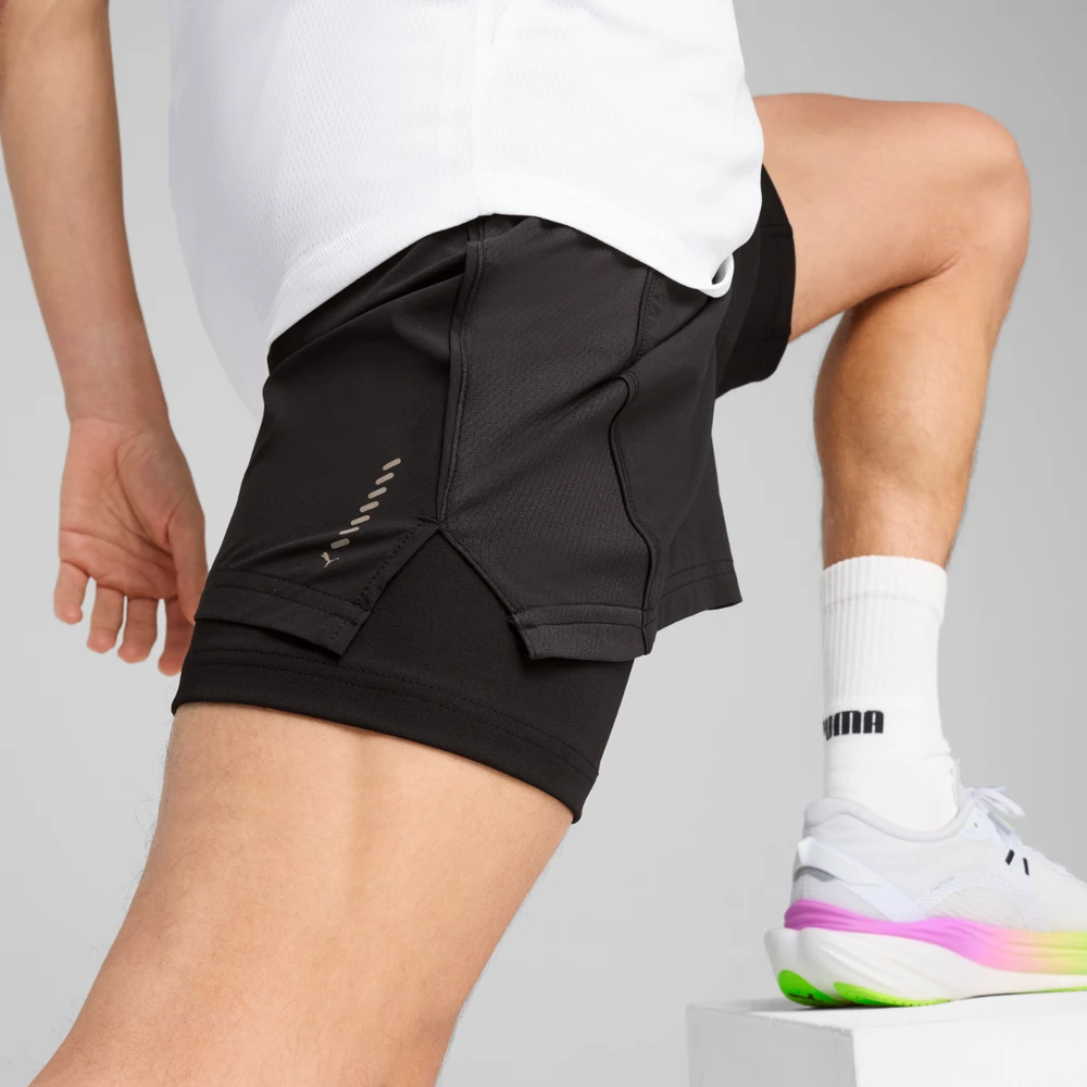 Puma Bėgimo Šortai Vyrams M Run Velocity 2in1 Juodas 526611 01