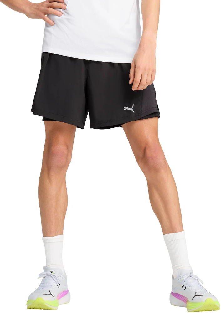 Puma Bėgimo Šortai Vyrams M Run Velocity 2in1 Juodas 526611 01