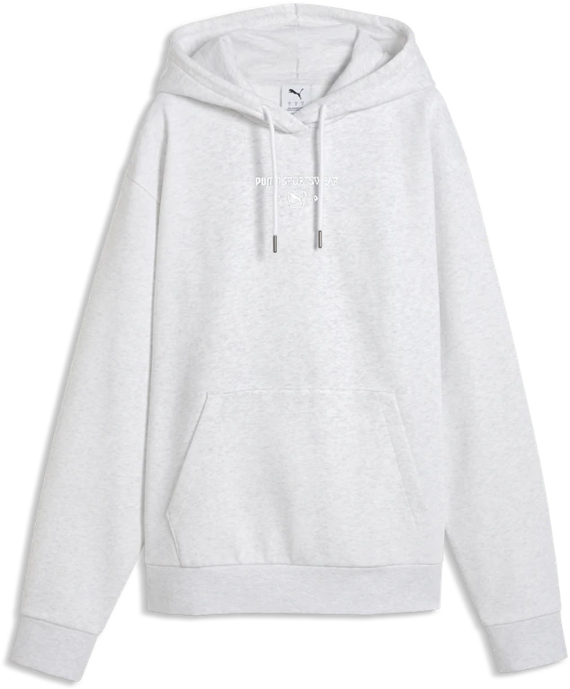 Puma Džemperis Moterims Class Full-Zip Hoodie Fl Baltas Light Pilkas 694009 05