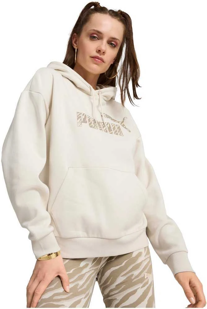 Puma Džemperis Moterims Ess+ Animal Hoodie Fl Baltas 681492 87
