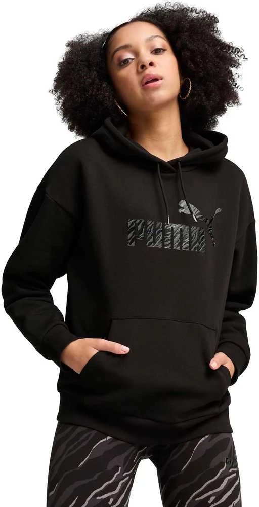 Puma Džemperis Moterims Ess+ Animal Hoodie Fl Juodas 681492 01