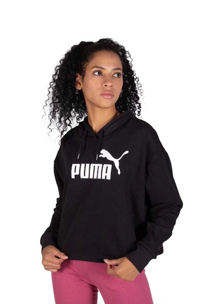 Puma Džemperis Moterims Ess Cropped Logo Juodas 586870 01