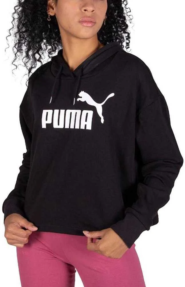 Puma Džemperis Moterims Ess Cropped Logo Juodas 586870 01